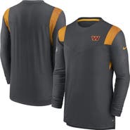 Nike Men's Nike Charcoal Washington Commanders Sideline Tonal Logo Performance Player Long Sleeve T-Shirt