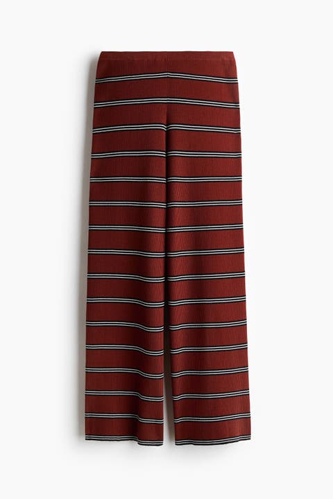Rib-knit Trousers