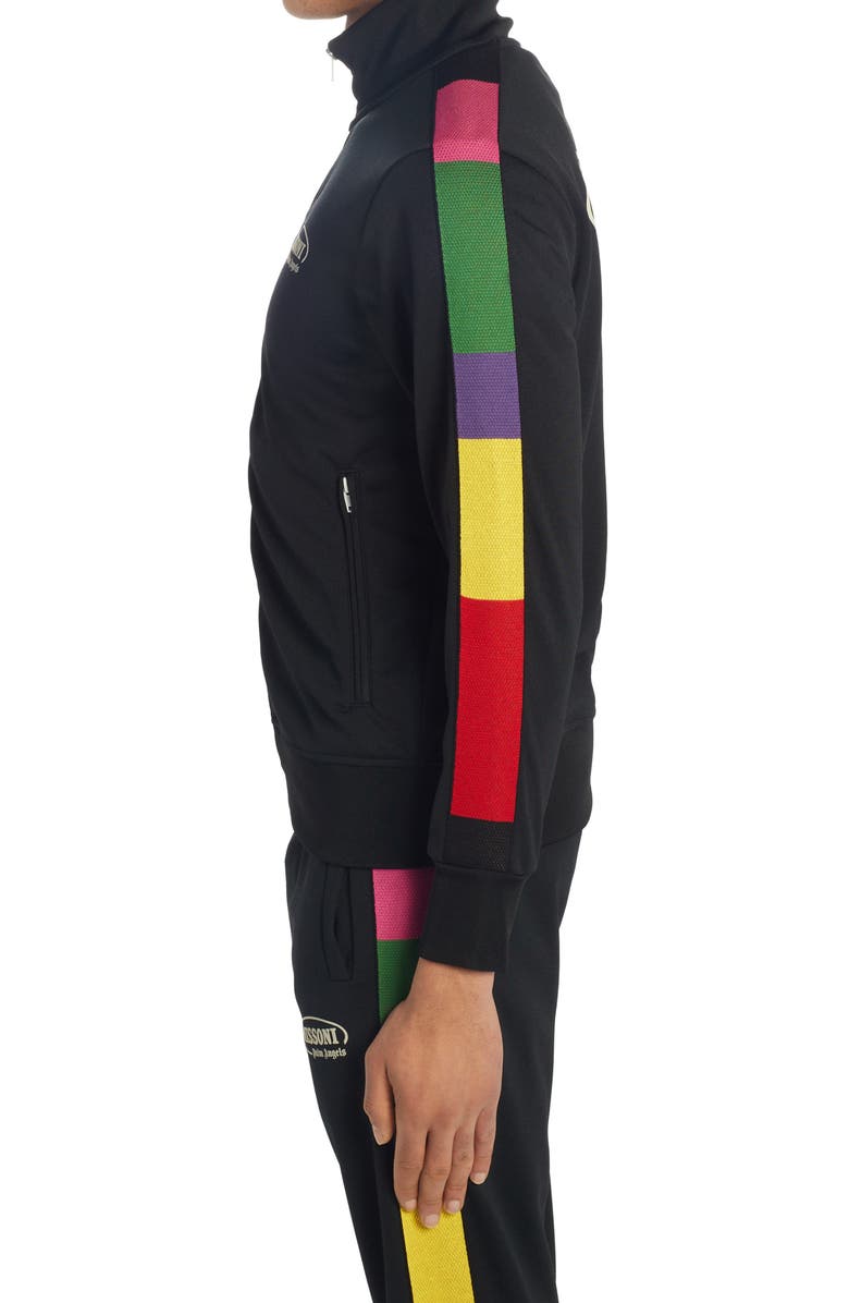 Palm Angels x Missoni Stripe Logo Track Jacket, Alternate, color, 