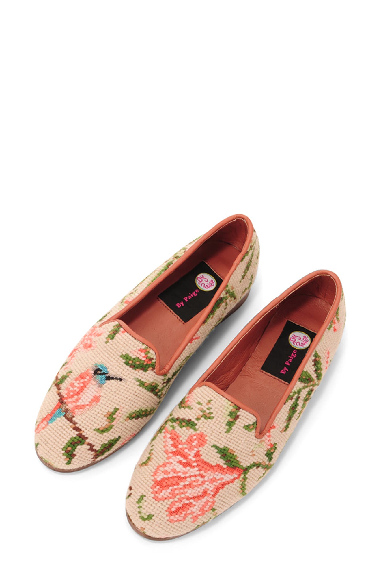 ByPaige Floral Needlepoint Loafer, Alternate, color, Hummingbird And Flower