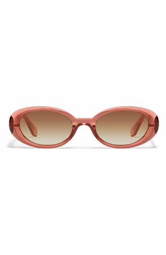 Felt Cute 52mm Gradient Small Oval Sunglasses
