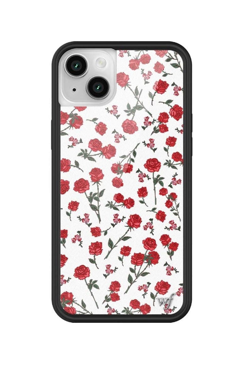 Red Roses iPhone Case, Alternate, color, White