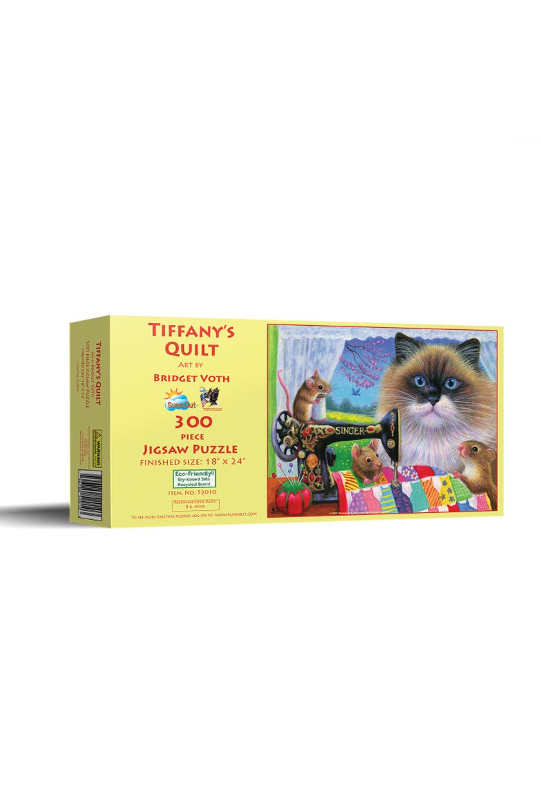 Tiffany's Quilt 300 piece Jigsaw Puzzle for Adults, Main, color, Multicolor