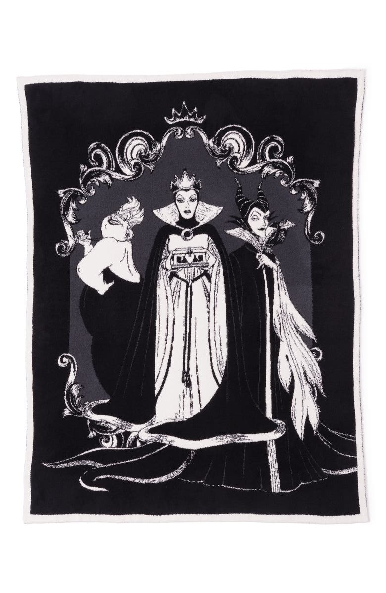 Barefoot Dreams<sup>®</sup> x Disney Villains CozyChic<sup>®</sup> Throw, Main, color, Black Multi
