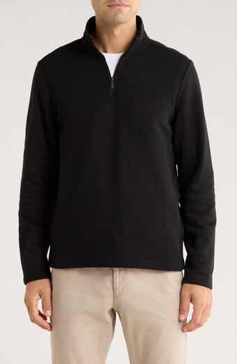 Perry Ellis Ottoman Textured Half Zip Pullover
