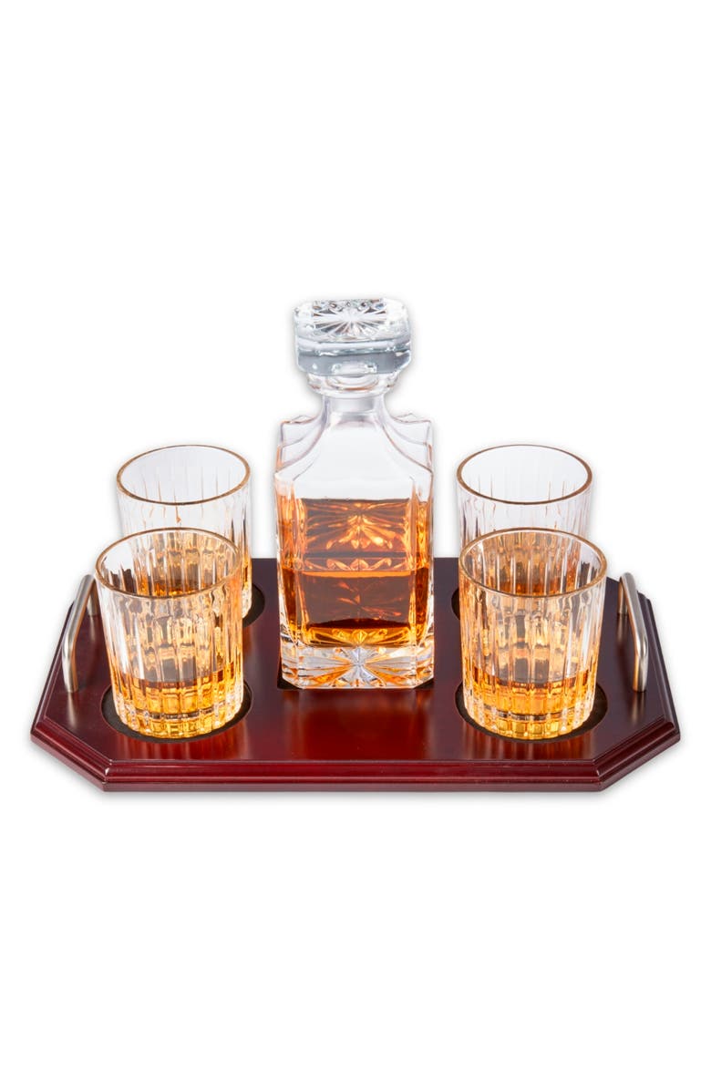 Bey-Berk Elysian 6-Piece Bar Set, Alternate, color, Clear