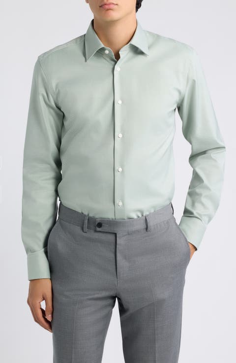 Hank Slim Fit Easy Iron Button Up Shirt