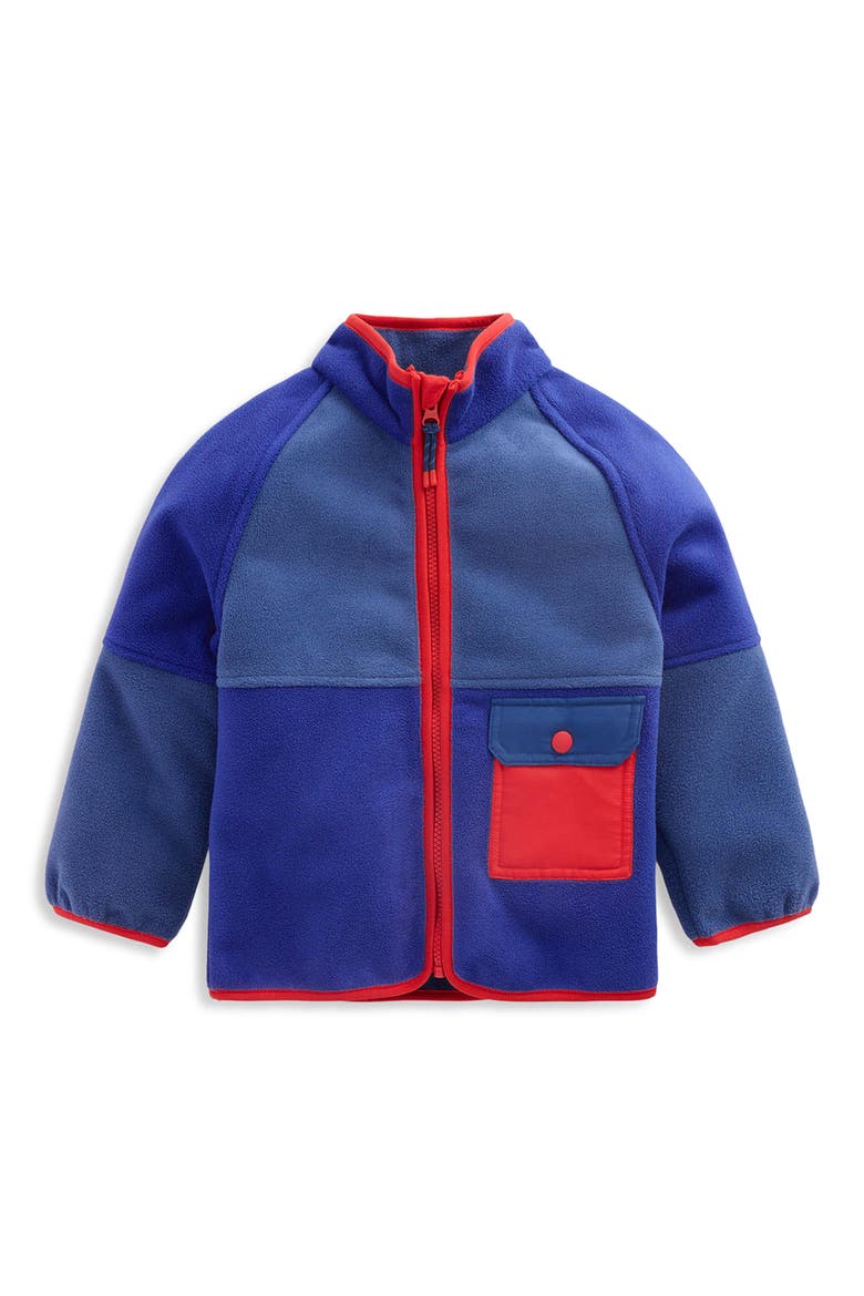 Kids' Windproof Fleece Jacket, Main, color, BLUE