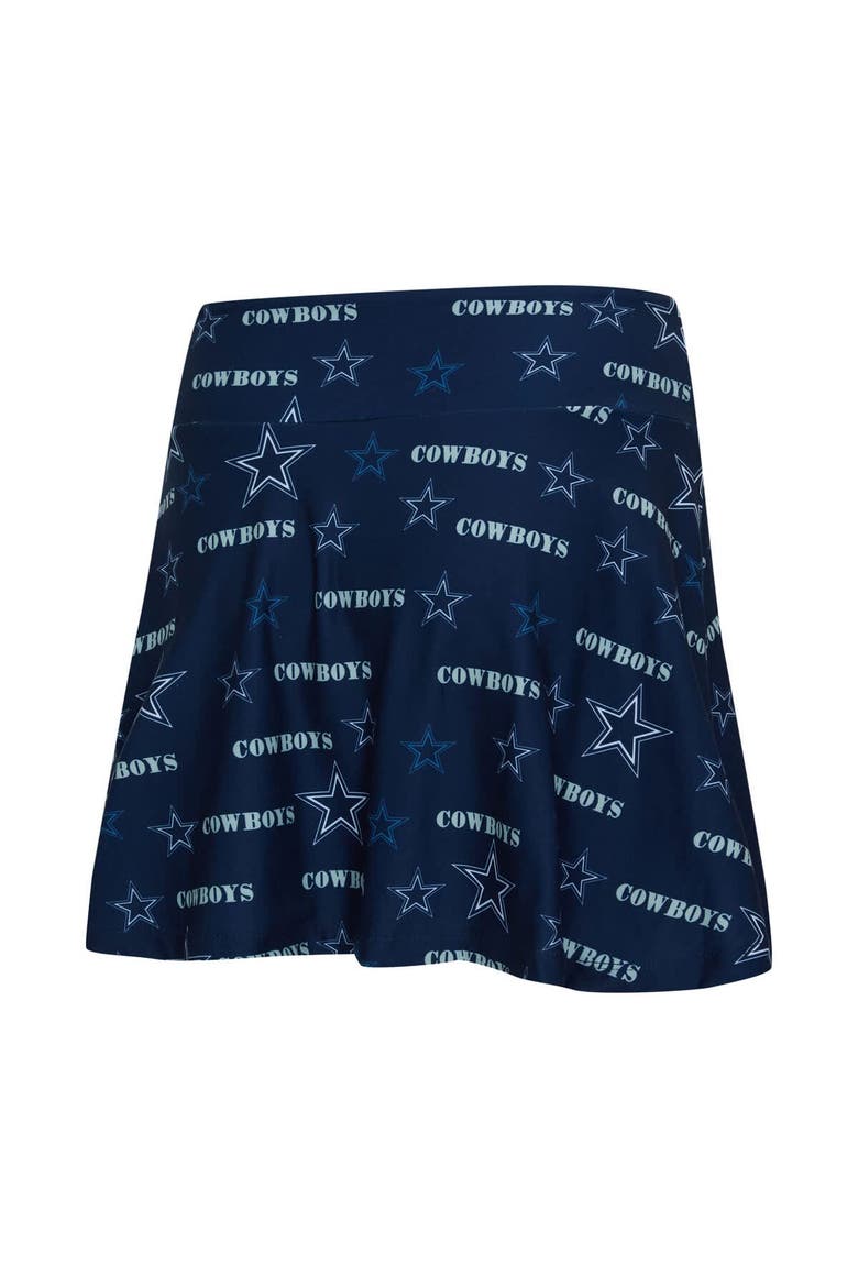 Women's Concepts Sport Navy Dallas Cowboys Mosaic Allover Print Skort, Alternate, color, Navy