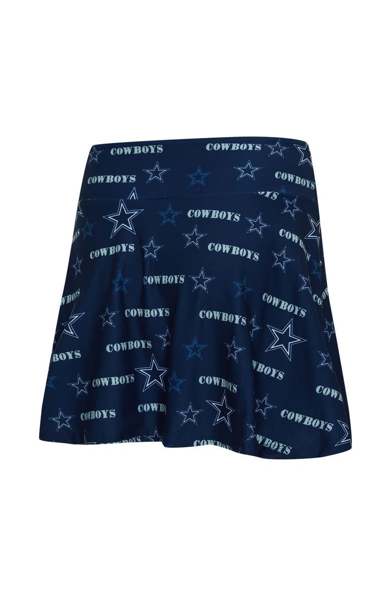 CONCEPTS SPORT Women's Concepts Sport Navy Dallas Cowboys Mosaic Allover Print Skort, Alternate, color, Navy