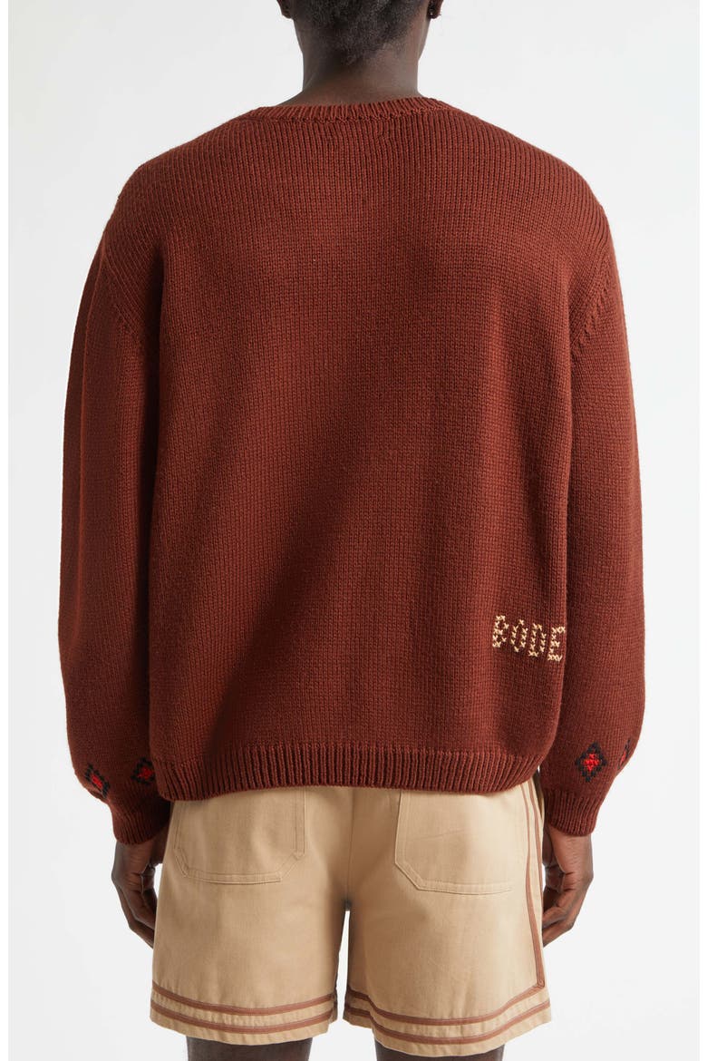 Scottie Wool Sweater, Alternate, color, BROWN