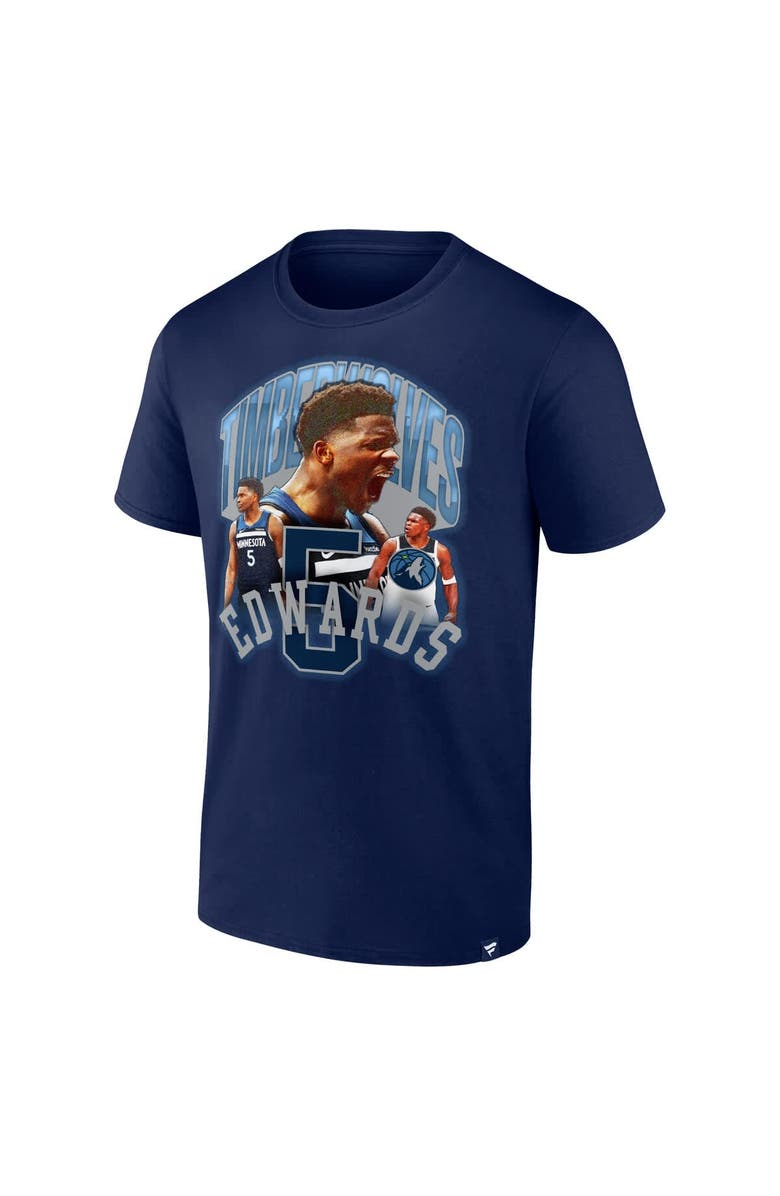 FANATICS Men's Fanatics Anthony Edwards Navy Minnesota Timberwolves Notorious 4.0 T-Shirt, Alternate, color, Navy