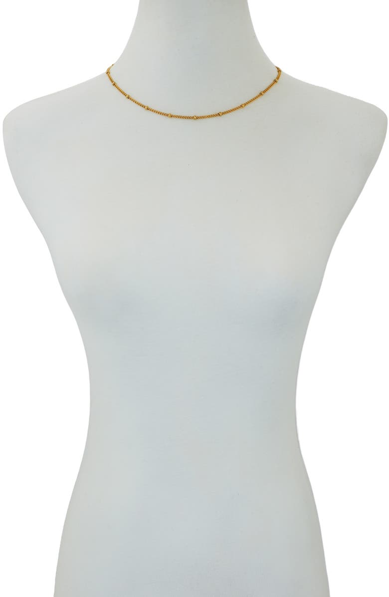 Vince Camuto Cable Chain Necklace, Bracelet & Cubic Zirconia Stud Earrings Set, Alternate, color, Gold