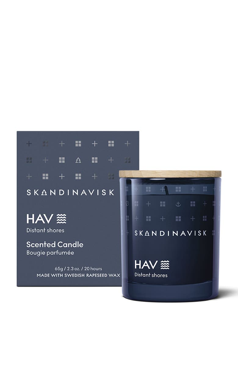 SKANDINAVISK HAV Scented Candle 65g, Main, color, Blue