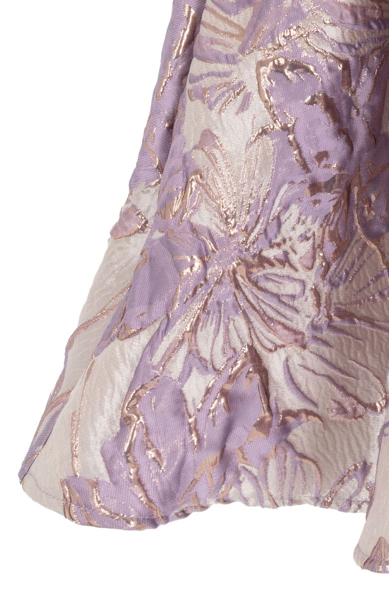 Rare Editions Kids' Brocade Party Dress, Alternate, color, Lilac