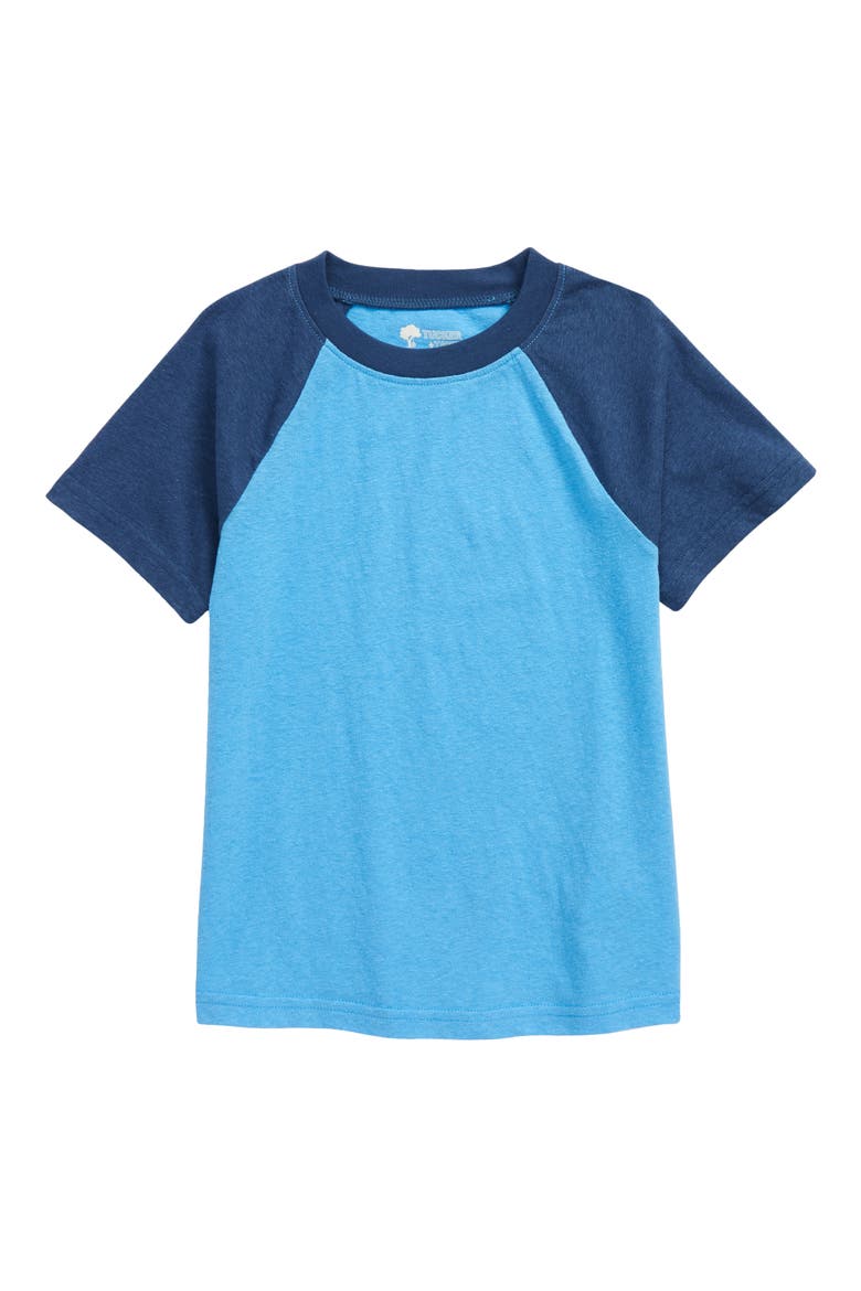 Kids' Baseball T-Shirt, Main, color, BLUE MAYA- NAVY PEACOAT