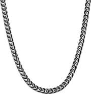 HMY JEWELRY Wheat Oxidized Chain Necklace