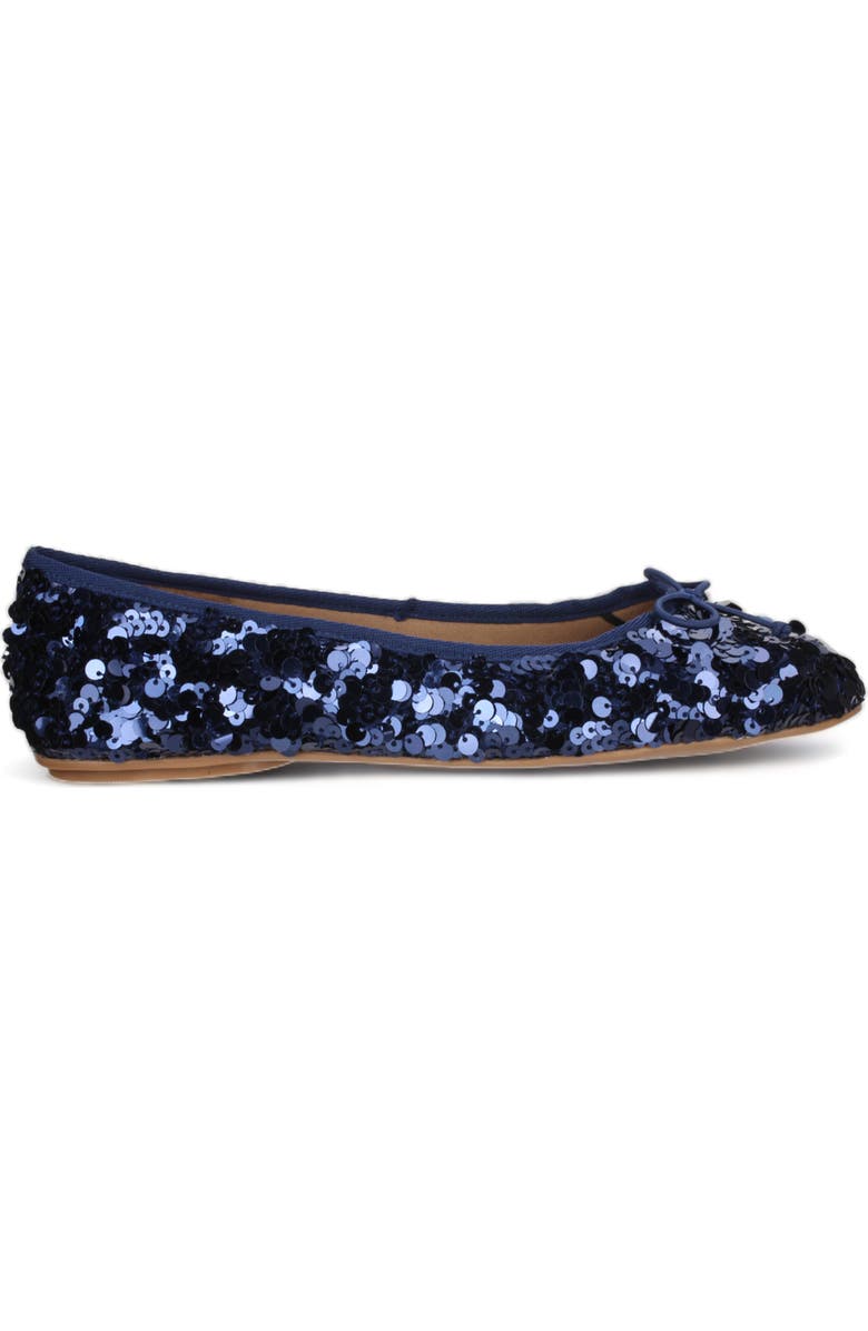 Love Rio Allegra Sequin Ballet Flat, Alternate, color, Navy