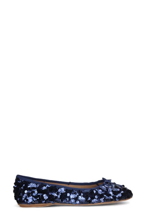 Love Rio Allegra Sequin Ballet Flat In Navy