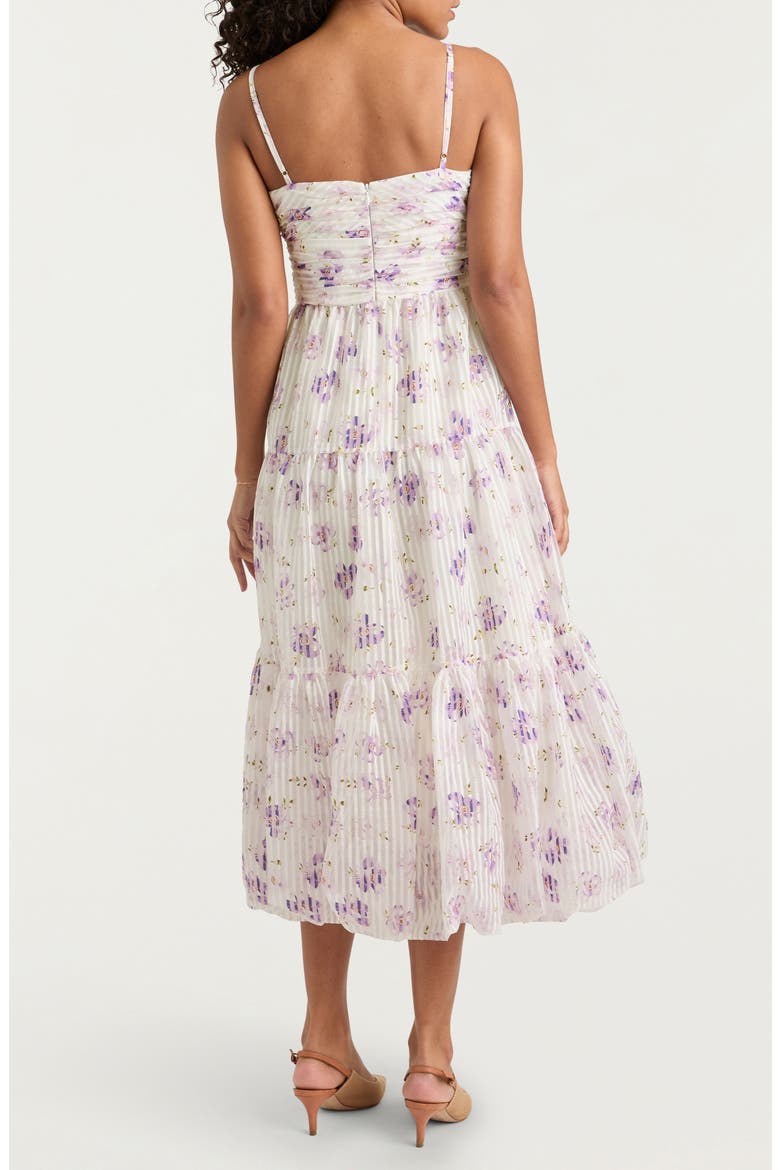 Joie Tossed Poppies Stretch Cotton Dress, Alternate, color, IVORY MULTI