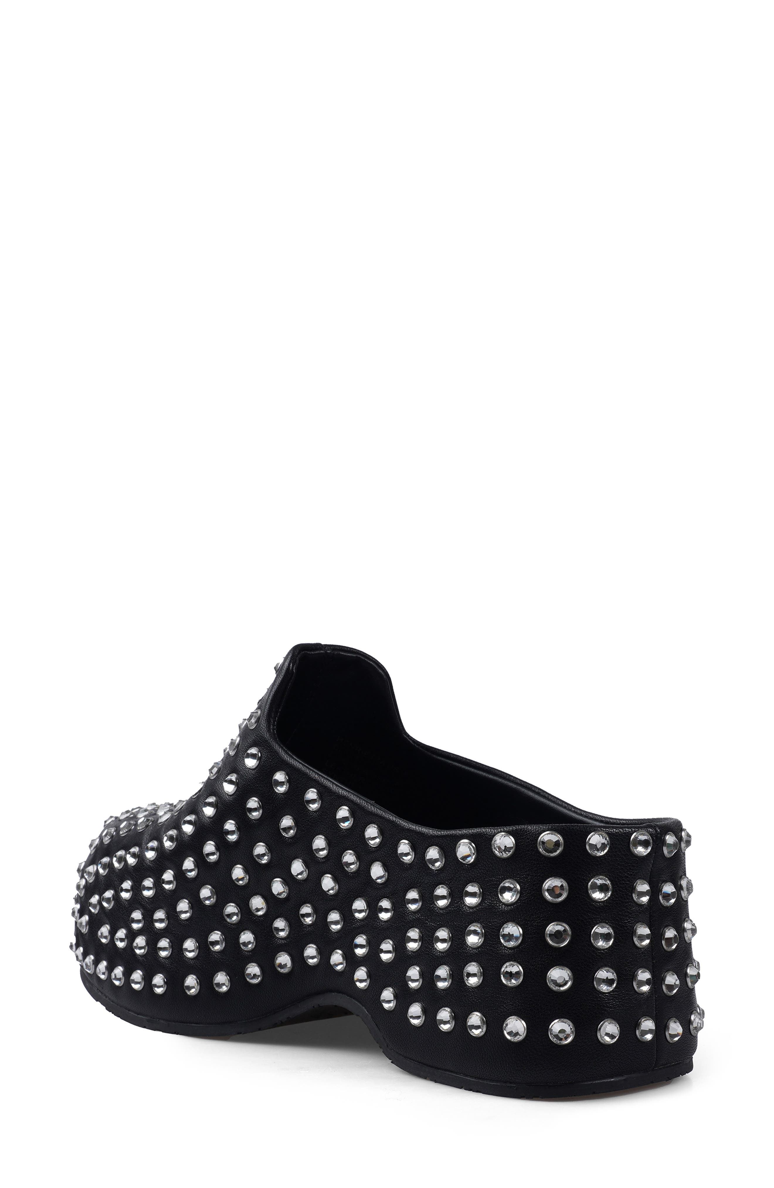 ZIGI Henrietta Crystal Studded Clog, Alternate, color, Black Leather