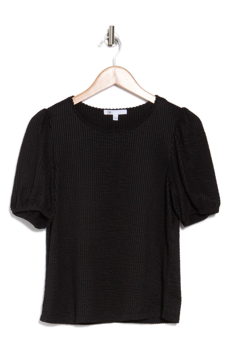 Daniel Rainn Rib Textured T-Shirt, Alternate, color, Q163 Black