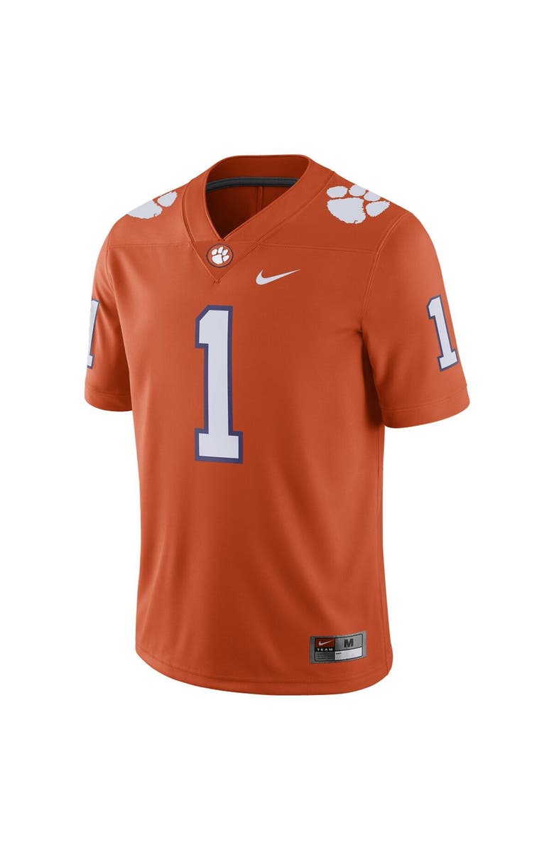 Nike Men's Nike Orange Clemson Tigers #1 Home Game Jersey, Alternate, color, Orange
