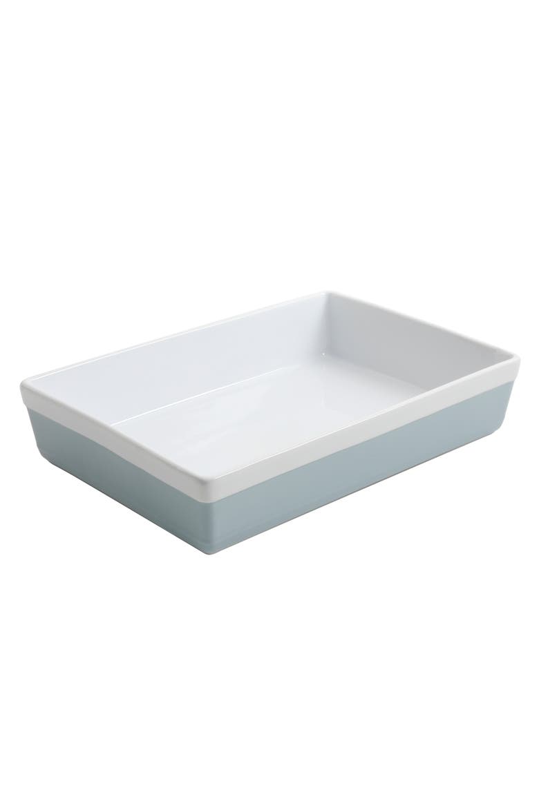 3-Piece Stoneware Baker Set, Oven-Safe Baking Dishes for Casseroles & Desserts, Alternate, color, Dusty Blue