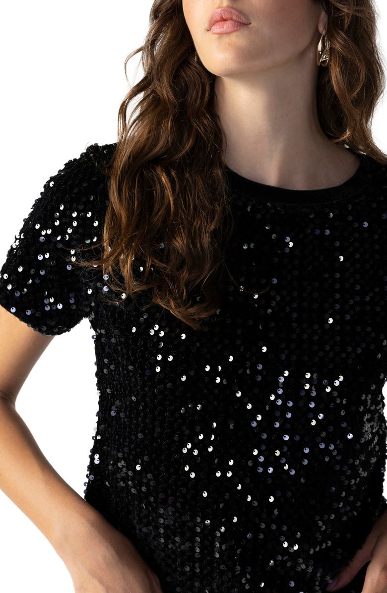 Sanctuary High Shine Perfect Sequin TShirt Nordstromrack — free download