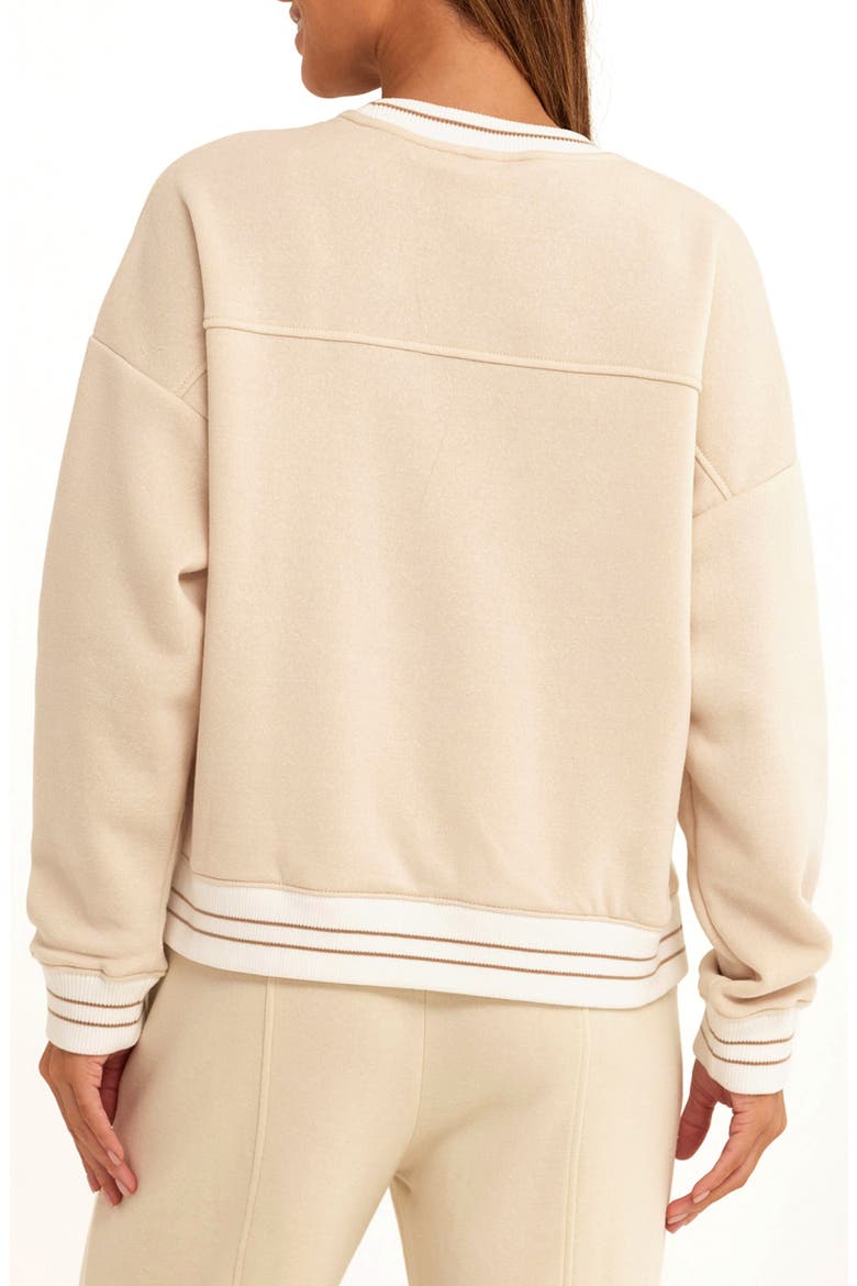 Triblend Fleece Sweatshirt, Alternate, color, TAPIOCA/ BALSA