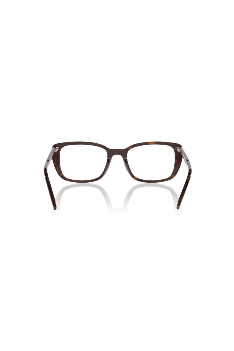 53mm Rectangle optical glasses, Alternate, color, Tortoise