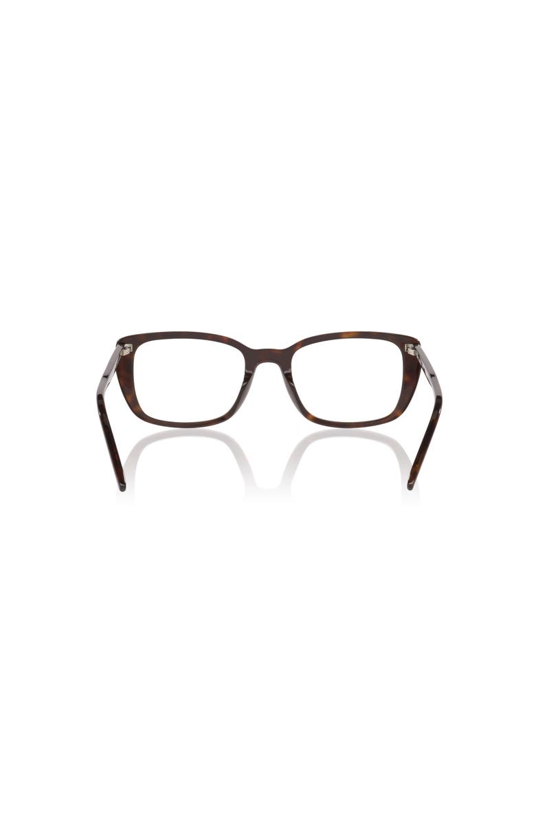 Saint Laurent 53mm Rectangle optical glasses, Alternate, color, Tortoise