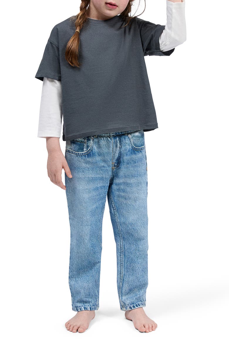 rag & bone Kids' Mini Miramar Wide Leg Pants, Alternate, color, Valen