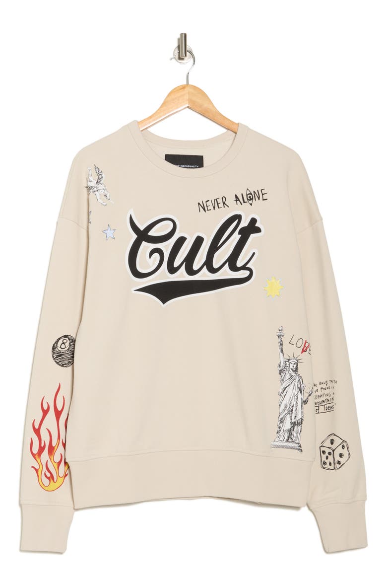 Pullover Sweatshirt, Alternate, color, GRAFFITI