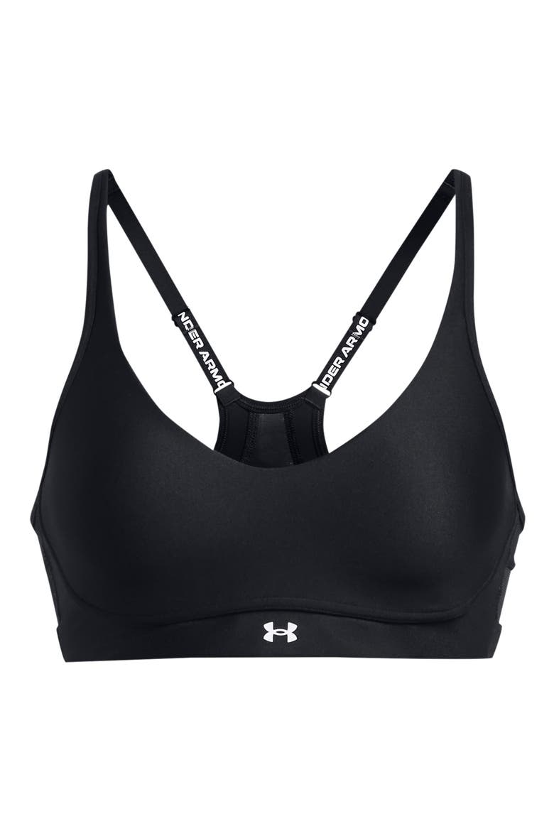 Infinity Low 2.0 Sports Bra, Alternate, color, BLACK / / WHITE