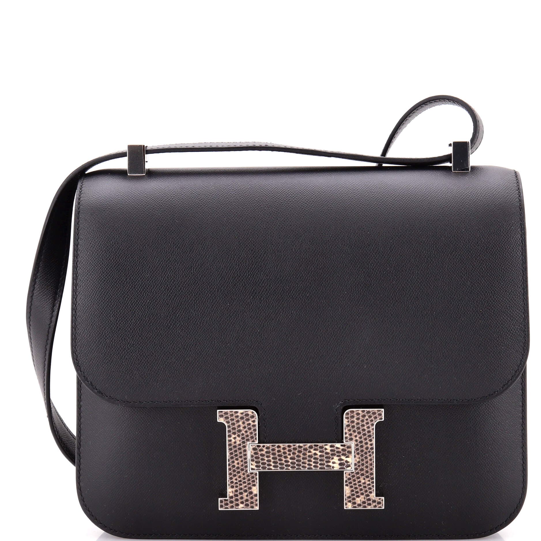 Pre-Owned Hermes Constance Marquette Bag Madame with Lizard 24, Main, color, 