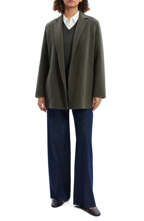 Theory Wool And Cashmere-blend Felt Blazer In Gray