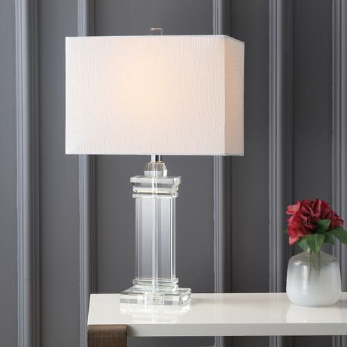 Jonathan Y Ophelia Crystal Led Table Lamp In Clear