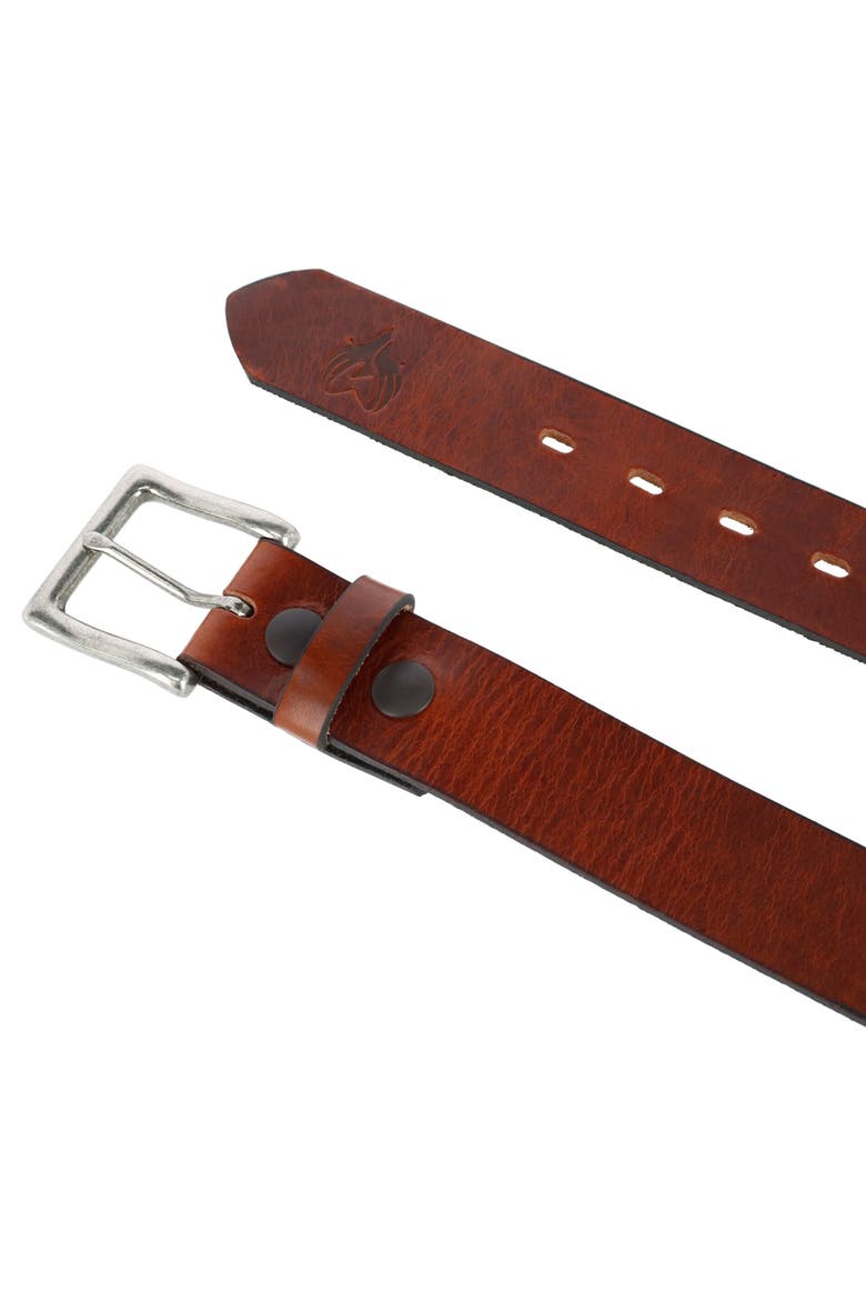 Men's Removable Buckle Bridle Belt with Phoenix, Alternate, color, Brown