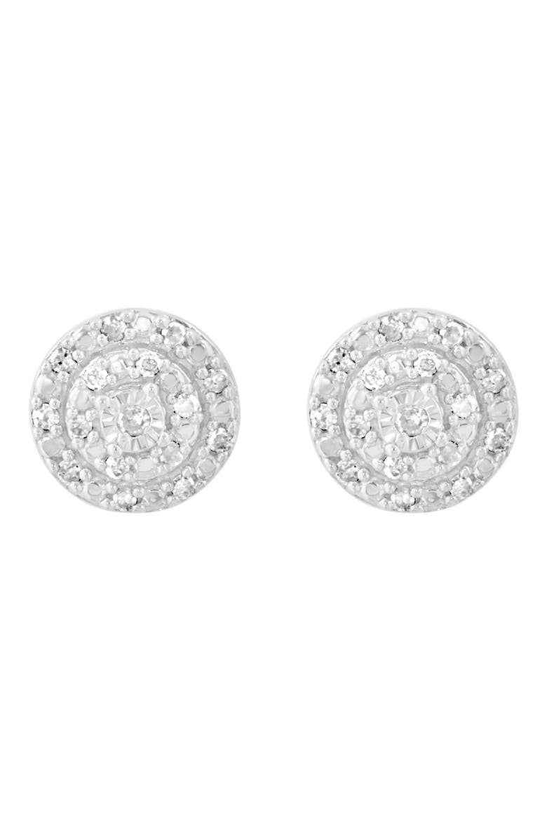Diamond Earrings, Alternate, color, SILVER