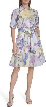 Calvin Klein Short Sleeve Cotton Shirtdress