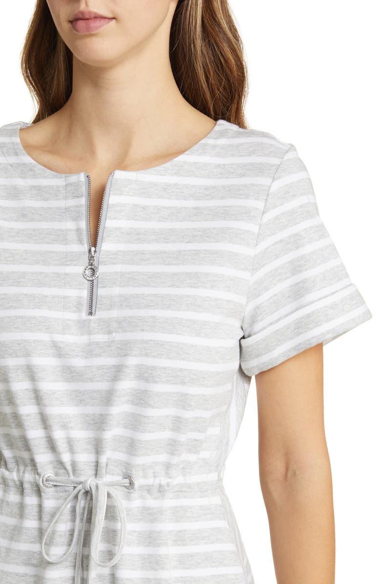 Tommy Bahama Jovanna Stripe Half Zip Dress, Alternate, color, 