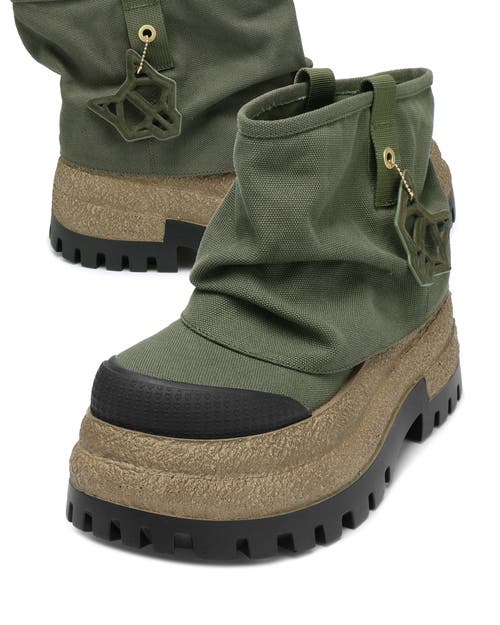 Naked Wolfe Dream Platform Hooded Boot In Animal Print