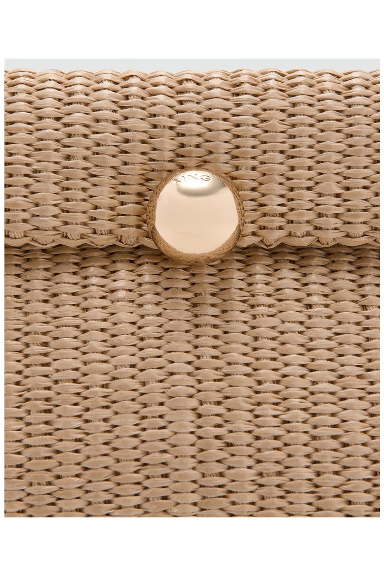 Woven Flap Wristlet, Alternate, color, BEIGE