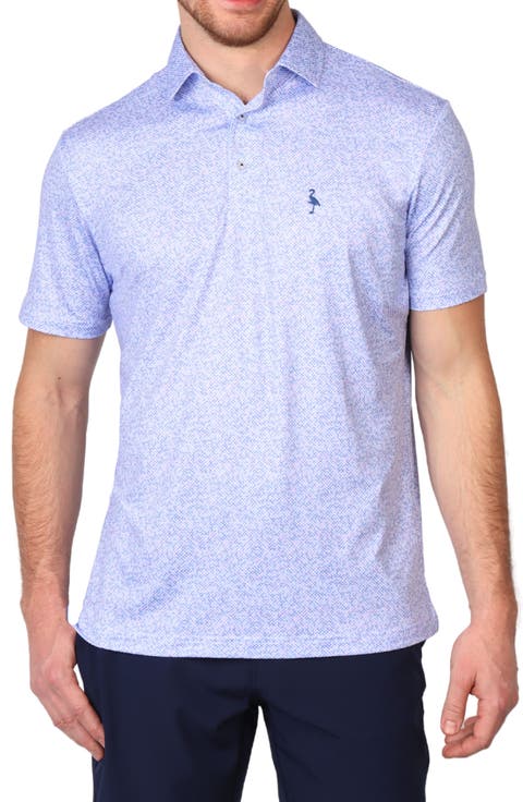 Abstract Print Performance Polo