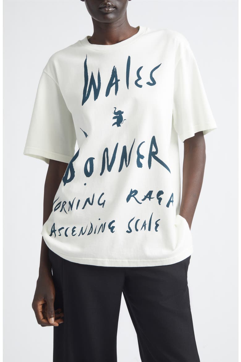 Raga Oversize Cotton Graphic T-Shirt, Main, color, IVORY