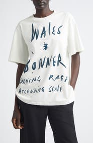 Wales Bonner Raga Oversize Cotton Graphic T-Shirt