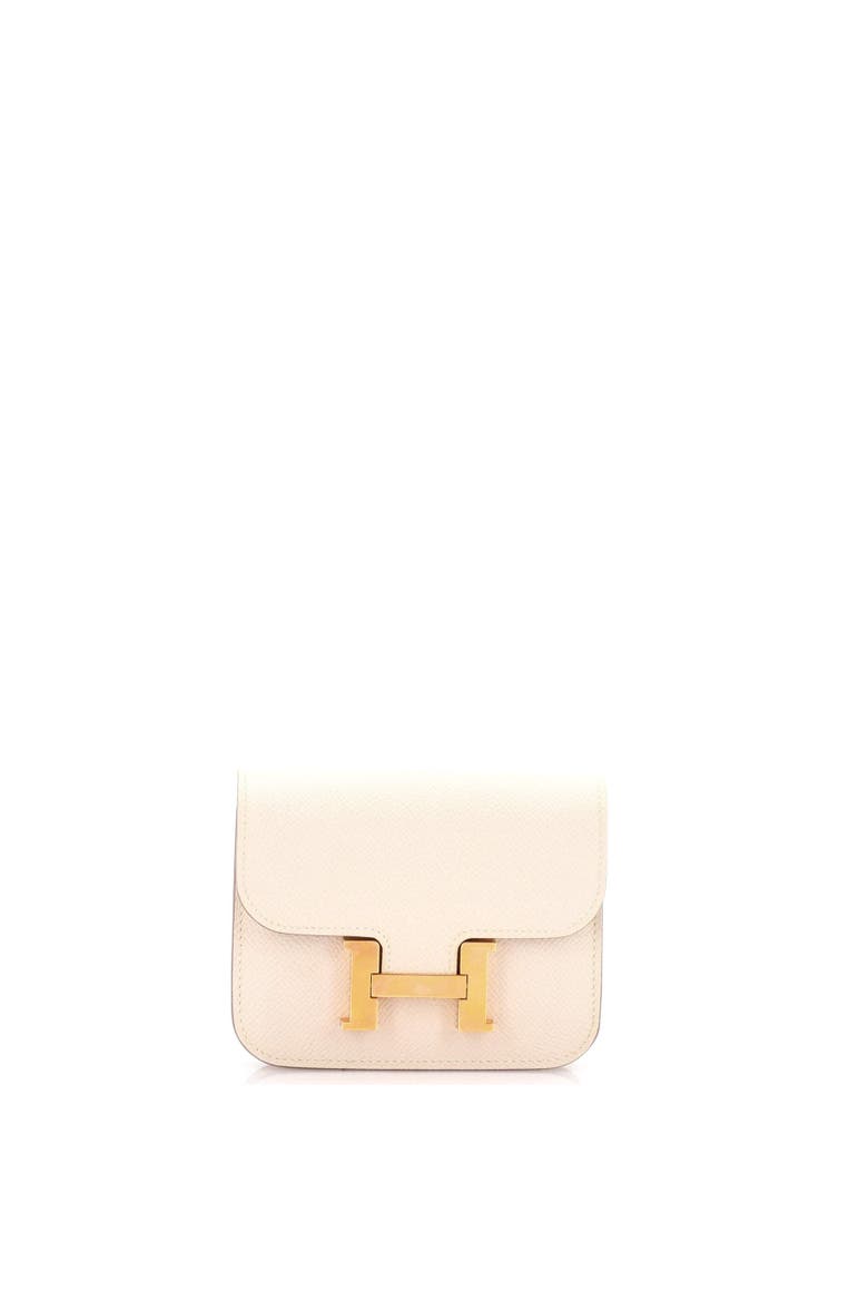 Constance Slim Wallet Epsom, Main, color, Craie