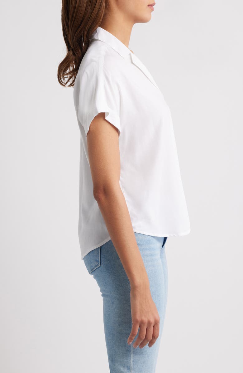 beachlunchlounge Melody Collar Top, Alternate, color, White