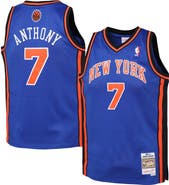 Mitchell & Ness Youth Mitchell & Ness Carmelo Anthony Blue New York Knicks 2010/11 Hardwood Classics Swingman Jersey
